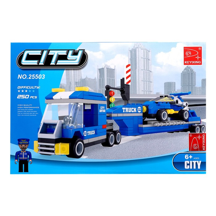 Конструктор &laquo;Тягач с прицепом&raquo;, 248 деталей