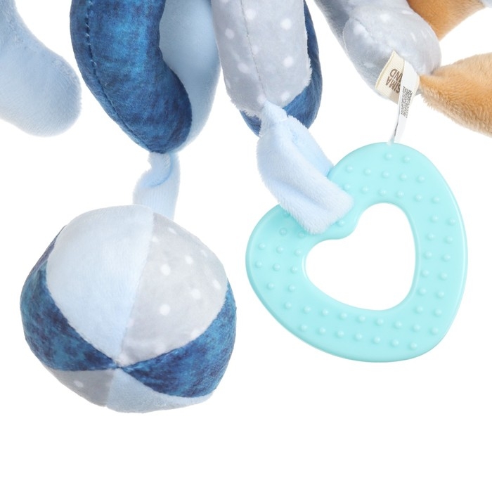 Растяжка - спираль с игрушками дуга на коляску / кроватку для малышей «Мишка», Mum&Baby Растяжка - спираль с игрушками дуга на коляску / кроватку для малышей «Мишка», Mum&Baby