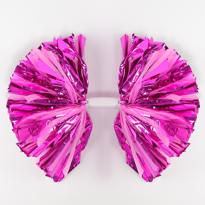 Помпон 1шт, цвет фуксия+ розовый