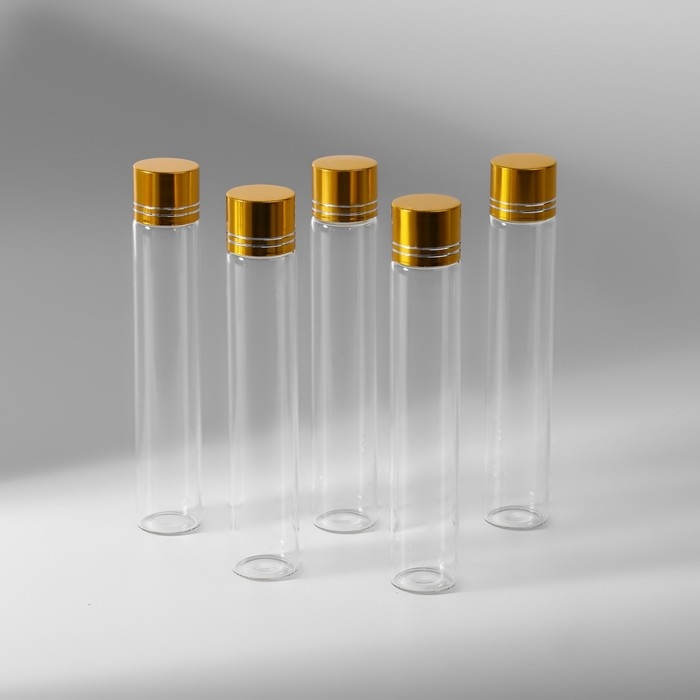 Баночки для хранения бисера, d = 2,2 &times; 12 см, 5 шт