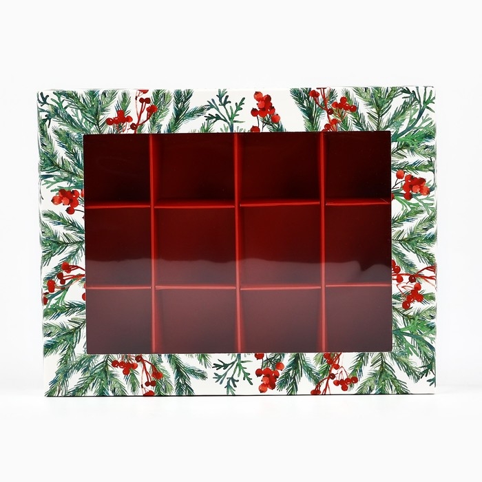 Коробка складная под 12 конфет «Новогодний аромат», 14.4 х 18.4 х 3.8 см, Новый год Коробка складная под 12 конфет «Новогодний аромат», 14.4 х 18.4 х 3.8 см, Новый год