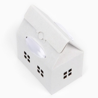 Коробка складная &laquo;Домик, белый &raquo;, 15 х 18 х 10 см