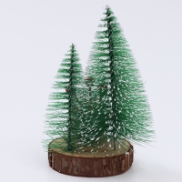 Новогодний декор &laquo;Две ёлки с шишкой&raquo;, наподставке, 8,5 &times; 10 &times; 16 см