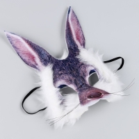 Маска карнавальная "Заяц с мехом" Маска карнавальная "Заяц с мехом"