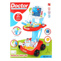 Игровой набор доктора в тележке &laquo;Лечим быстро&raquo;, 17 предметов