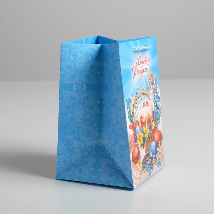 Пакет подарочный, упаковка, «Христос Воскресе», 10 х 16 х10 см Пакет подарочный, упаковка, «Христос Воскресе», 10 х 16 х10 см