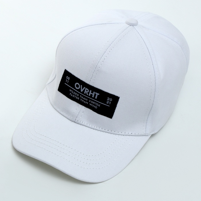 Кепка детская для мальчика для девочки OVRHT, цвет белый, р-р 52-54, 5-7 лет Кепка детская для мальчика для девочки OVRHT, цвет белый, р-р 52-54, 5-7 лет