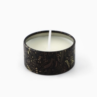 Свеча новогодняя в железной банке &laquo;Новый год: С новым годом&laquo;Новый год: аромат лаванда, 4.8 см