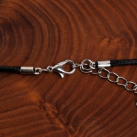 Кулон унисекс &laquo;Легенды&raquo; взмах крыла, цвет чернёное серебро на чёрном шнурке, 60 см