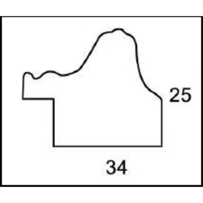 Рама для картин (зеркал) 40 х 50 х 3,3 см, пластиковая, Dorothy, коричневая
