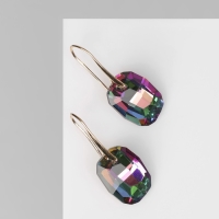 Серьги со стразами &laquo;Иллюзион&raquo; овал, цвет МИКС