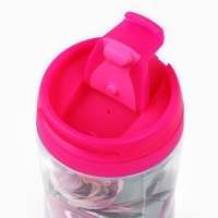 Термостакан пластиковый со вставкой &laquo;8 Марта. Лилии&raquo;, 350 мл