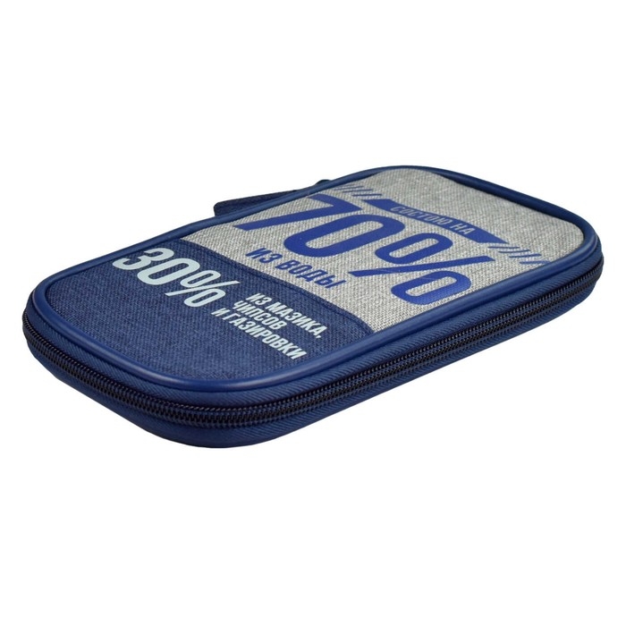 Пенал-футляр мягкий 110 х 200 х 20 мм, текстильный, Феникс "70% и 30%"