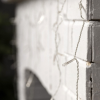 Гирлянда &laquo;Бахрома&raquo; 3 &times; 0.5 м, IP20, прозрачная нить, 80 LED, свечение фиолетовое, 8 режимов, 220 В