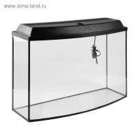 Аквариум "Телевизор" с крышкой, 100 литров, 80 х 27 х 50/55 см, чёрный Аквариум "Телевизор" с крышкой, 100 литров, 80 х 27 х 50/55 см, чёрный