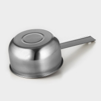 Ковш из нержавеющей стали с длинной ручкой, 2,1 л, d=18 см, металлическая ручка, цвет серебряный