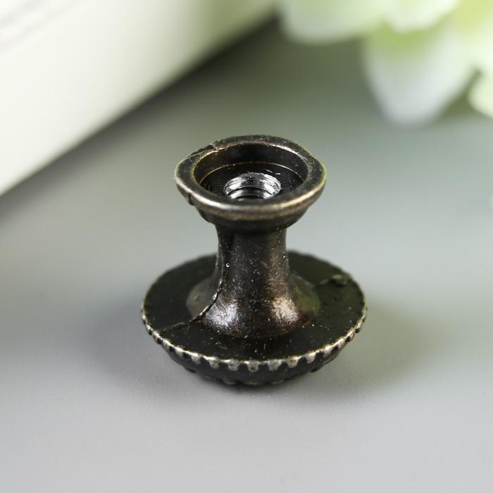 Ручка для шкатулки металл Ручка для шкатулки металл "Цветок" (набор 2 шт) 1,7х1,7 см