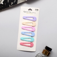 Невидимка для волос "Беатрис" (набор 6 шт) блеск, 5 см Невидимка для волос "Беатрис" (набор 6 шт) блеск, 5 см