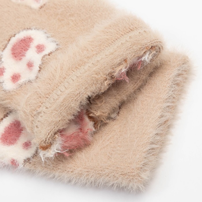 Носки женские махровые MINAKU &laquo;Лапки&raquo;, размер 36-39 (23-25 см)