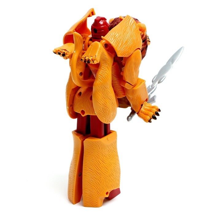 Робот &laquo;Лев&raquo;, трансформируется, щит и меч в комплекте