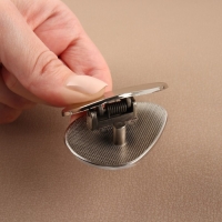 Застёжка для сумки, 4,8 × 3,5 см, цвет жемчужный серебряный Застёжка для сумки, 4,8 × 3,5 см, цвет жемчужный серебряный