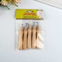 Набор игл для валяния: 5 игл и 5 держателей 13,5х10х1,5 см