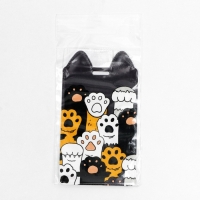 Чехол для бейджа &laquo;Лапки&raquo;, 11,6 х 6,6 см