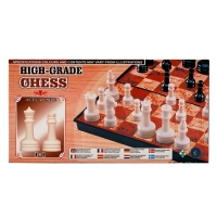 Шахматы 30 х 30 см, король h-5.6 см, d-2.3 см, доска и фигуры пластик