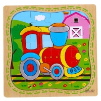 Пазл в рамке &laquo;Паровоз&raquo;