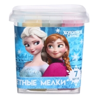 Набор цветных мелков Холодное сердце , 7 цветов Набор цветных мелков Холодное сердце , 7 цветов