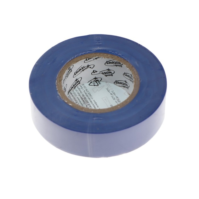 Изолента Luazon Lighting, ПВХ, 19 мм x 20 м, 130 мкм, синяя Изолента Luazon Lighting, ПВХ, 19 мм x 20 м, 130 мкм, синяя