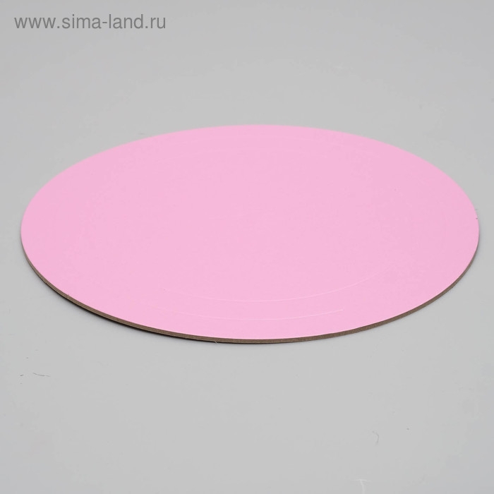 Подложка усиленная, золото - розовый, 28 см, 3,2 мм