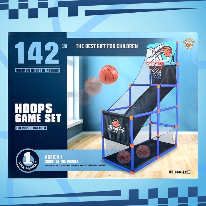 Баскетбольное кольцо &laquo;Король спорта&raquo;, стойка-каркас, полный набор, 2 мяча, 142 см