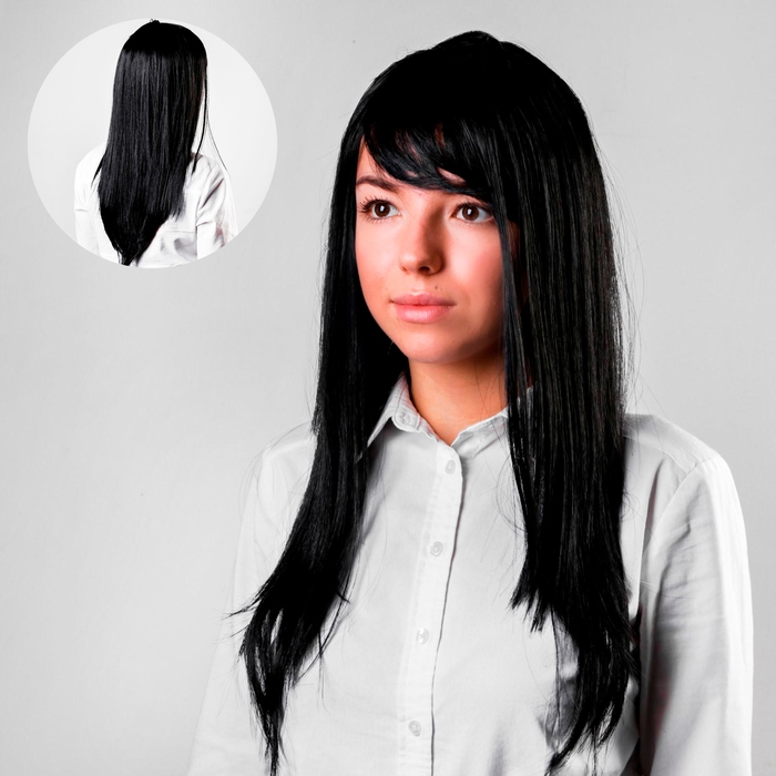 Карнавальный парик &laquo;Красотка&raquo;, обхват головы 56-58 см, цвет чёрный