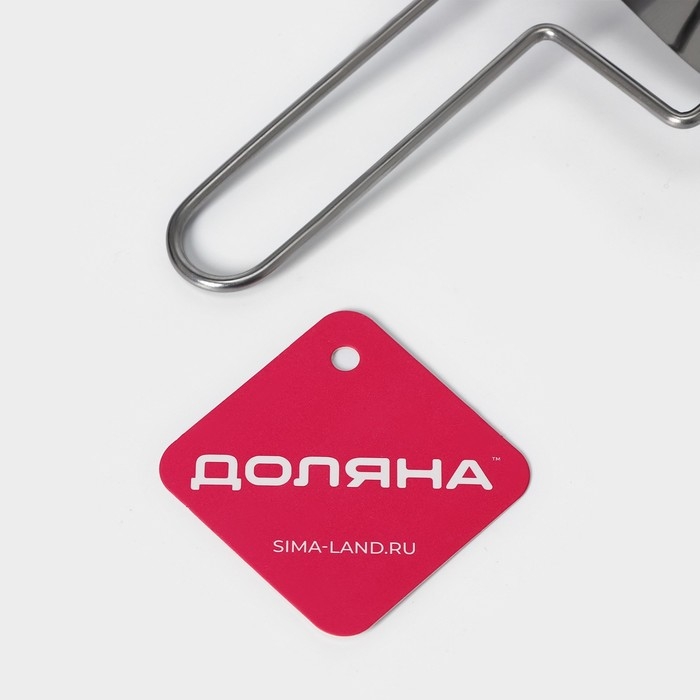 Ролик для вырезания кругов из теста Доляна, d=10,5, цвет серебристый