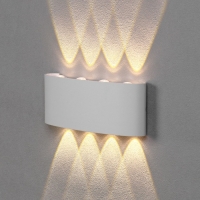 Светильник фасадный &laquo;Полусфера&raquo;, FSD-067, 8 Вт, 3000К, 4 луча, IP65, 220 В, пластик, белый   1008421