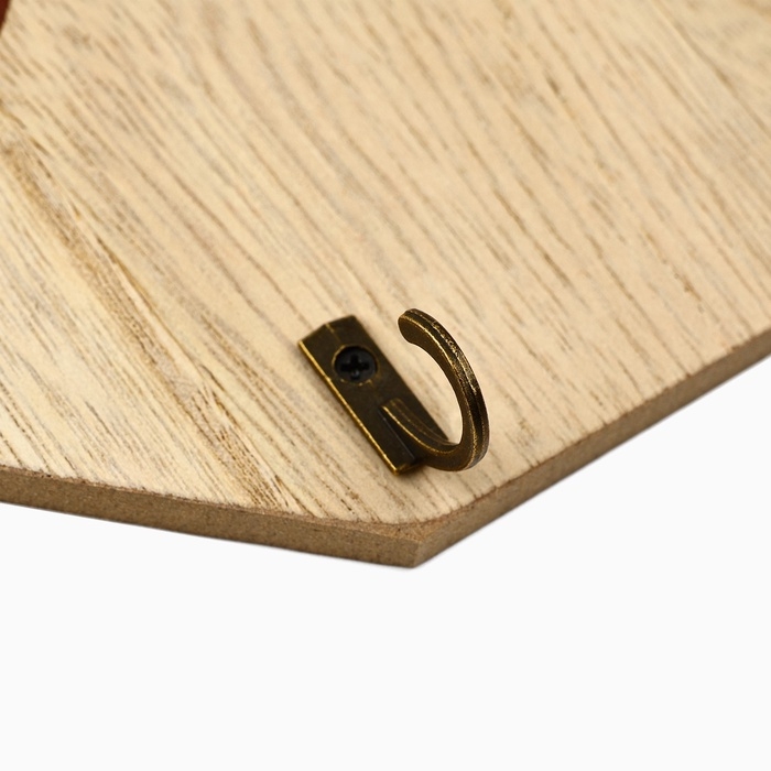 Ключница настенная &laquo;Хорошо быть дома&raquo;, цвет белый, 20 х 14 см