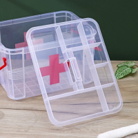 Аптечка, 24&times;17&times;13 см, прозрачный корпус