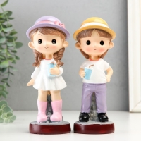 Сувенир полистоун "Подружки" набор 2 шт 6,5х6,7х18,5, 6,5х6,7х18,5 см Сувенир полистоун "Подружки" набор 2 шт 6,5х6,7х18,5, 6,5х6,7х18,5 см