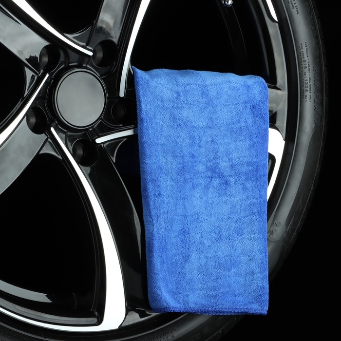 Тряпка для мытья авто, Grand Caratt, микрофибра, 350 г/м², 40×40 см. синий Тряпка для мытья авто, Grand Caratt, микрофибра, 350 г/м², 40×40 см. синий