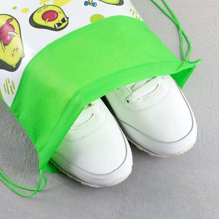 Мешок для обуви «Авокадо» полиэстер, размер 30 х 40 см Мешок для обуви «Авокадо» полиэстер, размер 30 х 40 см