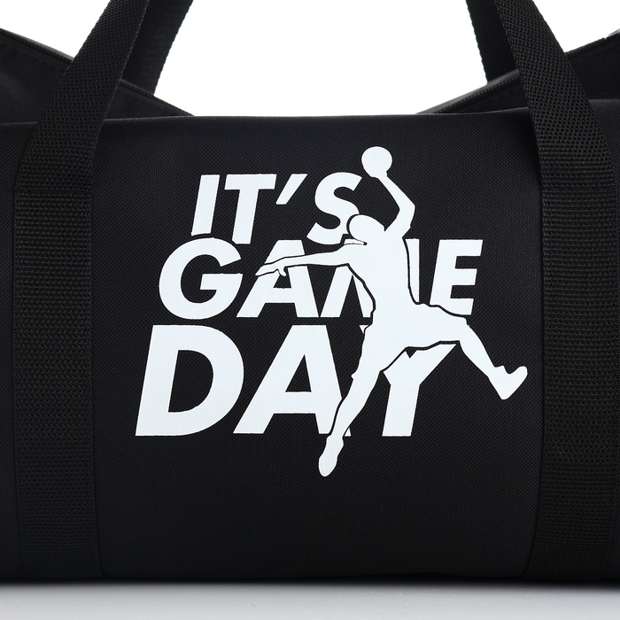 Сумка спортивная мужская, TEXTURA, маленький размер, цвет чёрный