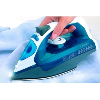 Утюг Black+Decker BXIR2200E, нержавеющая сталь подошва, 2200 Вт, 30 г/мин, 280 мл, синий Утюг Black+Decker BXIR2200E, нержавеющая сталь подошва, 2200 Вт, 30 г/мин, 280 мл, синий