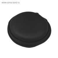 Футляр для наушников Luazon, круглый 8х8х3 см, кожзам Футляр для наушников Luazon, круглый 8х8х3 см, кожзам