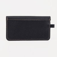 Ключница на кнопке, длина 13,5 см, кольцо, цвет чёрный Ключница на кнопке, длина 13,5 см, кольцо, цвет чёрный