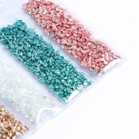 Крошка стеклянная для эпоксидной смолы, набор 6 цветов, вес 1 цвета &mdash; 5 г