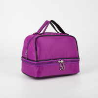 Косметичка, 2 отдела на молниях, цвет фиолетовый Косметичка, 2 отдела на молниях, цвет фиолетовый