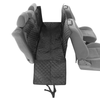 Накидка-автогамак для перевозки животных, 220 х 150 см, молния-липа, стеганый, черный