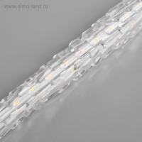 Гирлянда «Сосульки рифленые» 2.5 × 0.3 м, IP65, прозрачная нить, 192 LED, свечение жёлтое с эффектом стекания, 12 В Гирлянда «Сосульки рифленые» 2.5 × 0.3 м, IP65, прозрачная нить, 192 LED, свечение жёлтое с эффектом стекания, 12 В