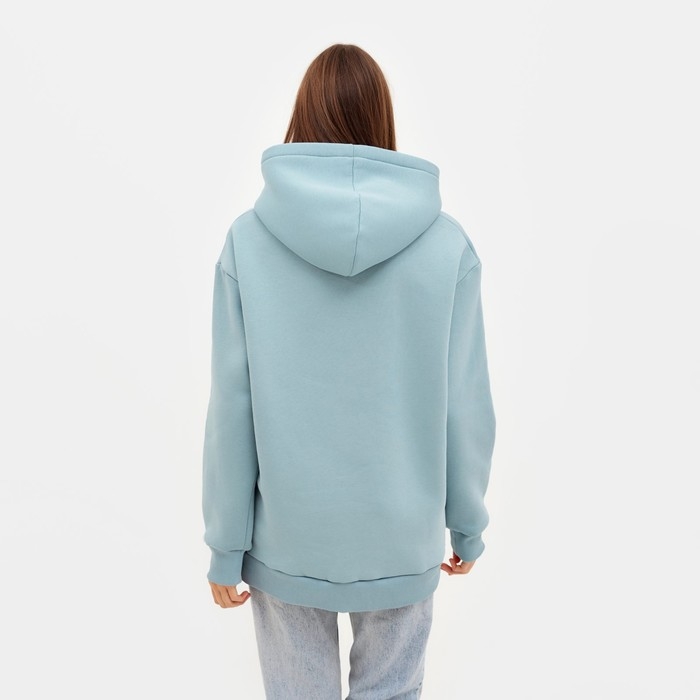 Худи женское MINAKU: Casual Collection цвет серо-голубой, р-р 42-44 Худи женское MINAKU: Casual Collection цвет серо-голубой, р-р 42-44